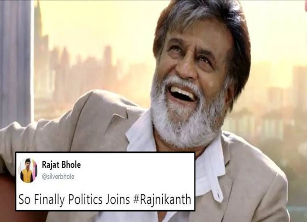 ”டியர் பாலிடிக்ஸ்! ஹாப்பி ரஜினிகாந்த் டூ யு”: தெறிக்கவிட்ட நெட்டிசன்கள்