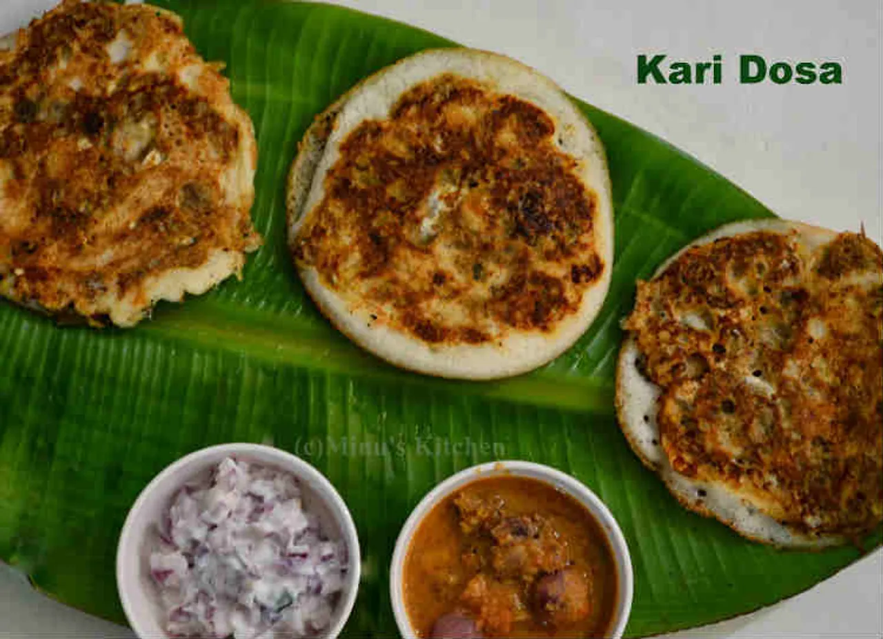 மதுரை ஸ்பெஷல் ’கறி தோசை’... சும்மா அப்படி இருக்கும் போங்க!!!!