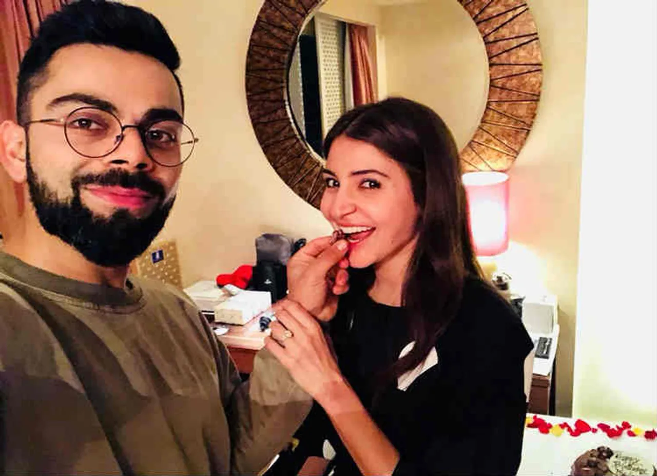 virat celebrate anushka birthday