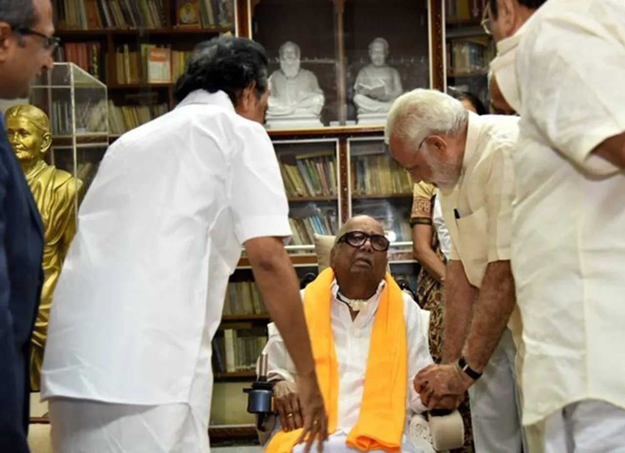 இந்தியாவின் மிக மூத்த அரசியல் தலைவர் கருணாநிதி! - பிரதமர் மோடி புகழாரம்