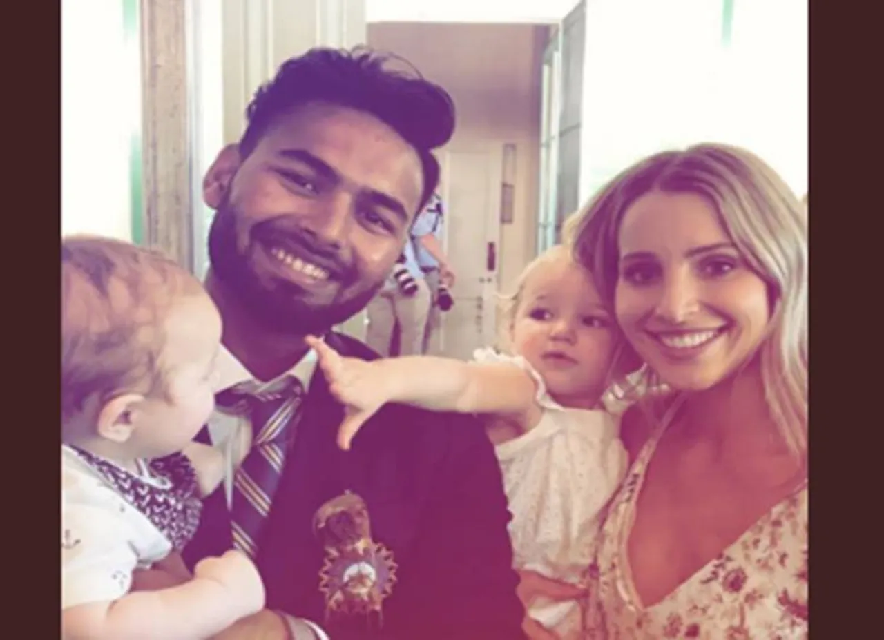 Rishabh pant baby sitter tim paine wife Ind vs aus - மனைவியை வைத்து ரிஷப் பண்ட்டை கலாய்த்த ஆஸ்திரேலிய கேப்டன்!