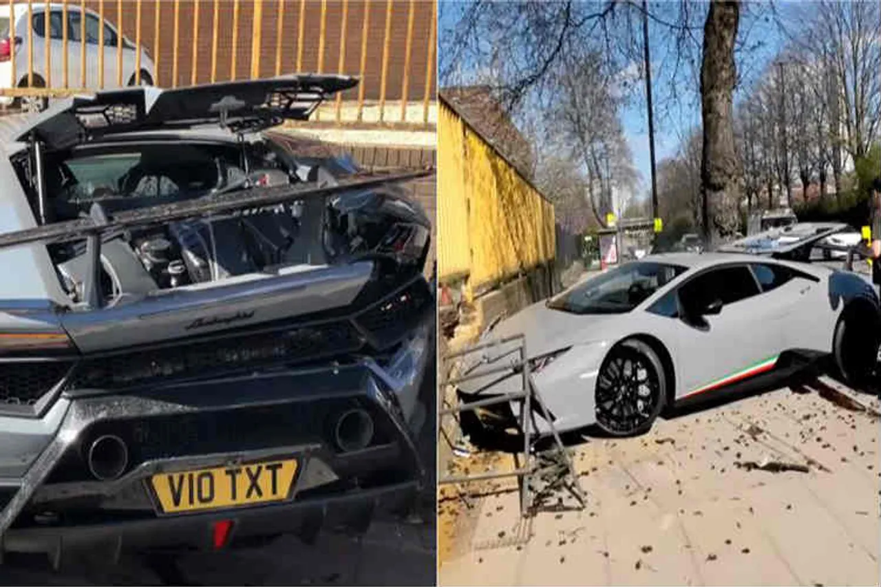 Lamborghini car accident
