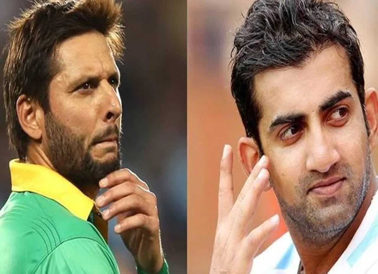 shahid afridi about gambhir