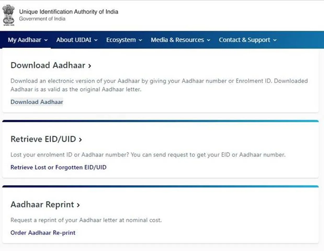 Aadhar Card, download Aadhar Card, aadhar card, UIDAI, e-Aadhaar