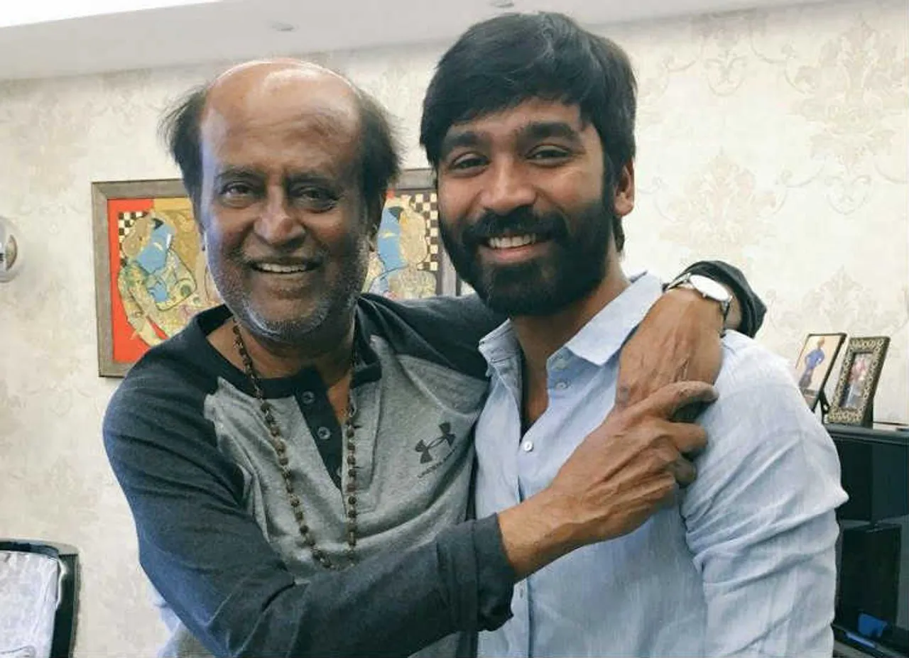 Rajini working with Dhanush