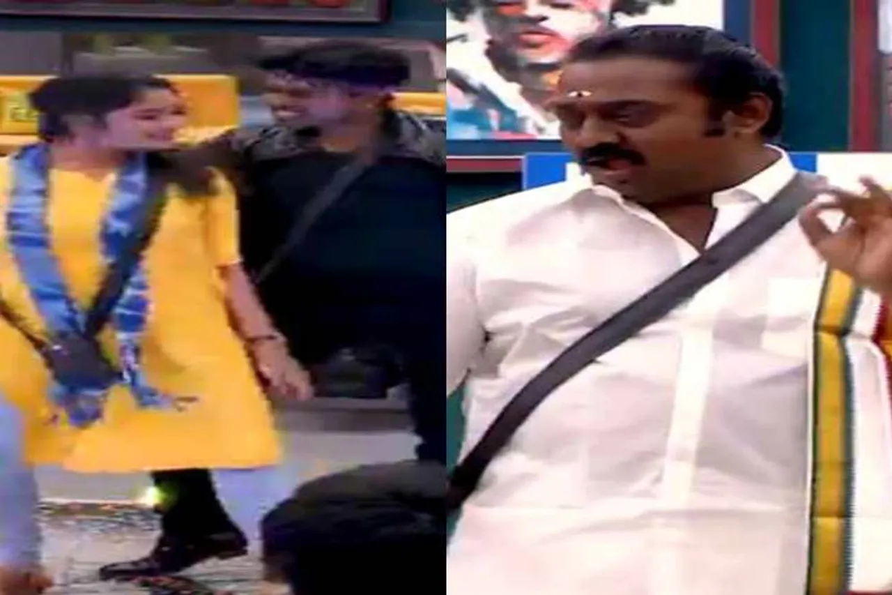 biggboss promo, sandy, losliya, kavin, saravanan, imitate, பிக்பாஸ்ல, சாண்டி,லாஸ்லியா, கவின், சரவணன்
