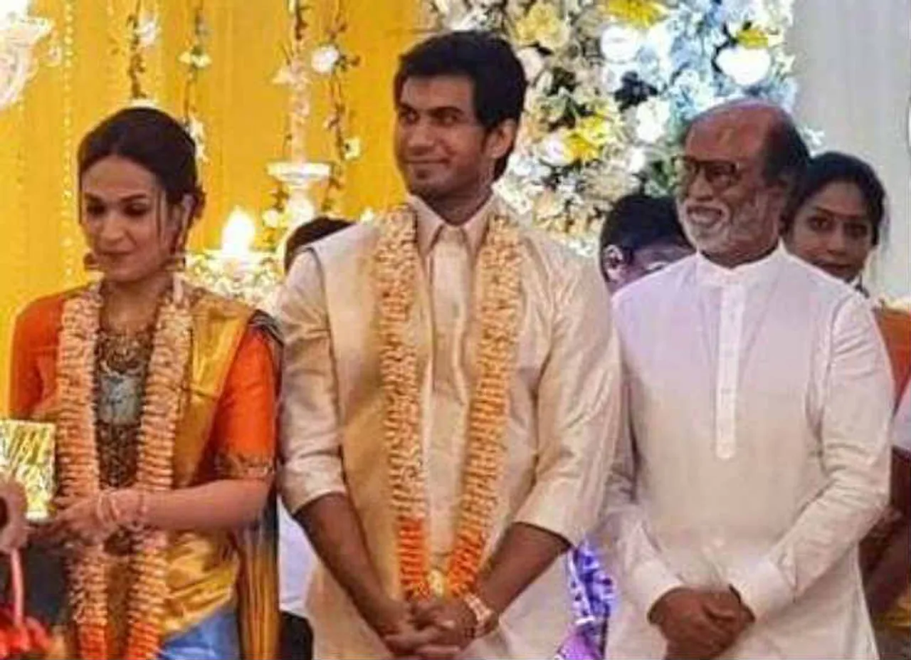 Rajinikanth - soundarya Rajinikanth - Vishagan london airport