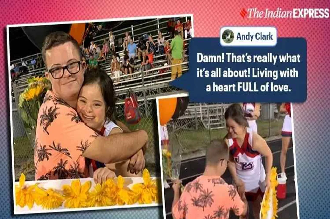 down syndrome, down syndrome proposal,Boy with down syndrome proposes to girlfriend,டவுன் சிண்ட்ரோம், மாணவர் புரோபஸல், viral proposal, trending,Tamil indian express news