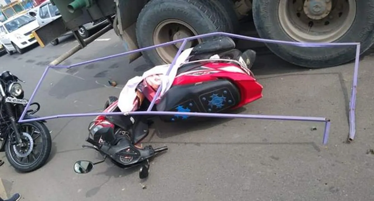 Subhasri banner accident video