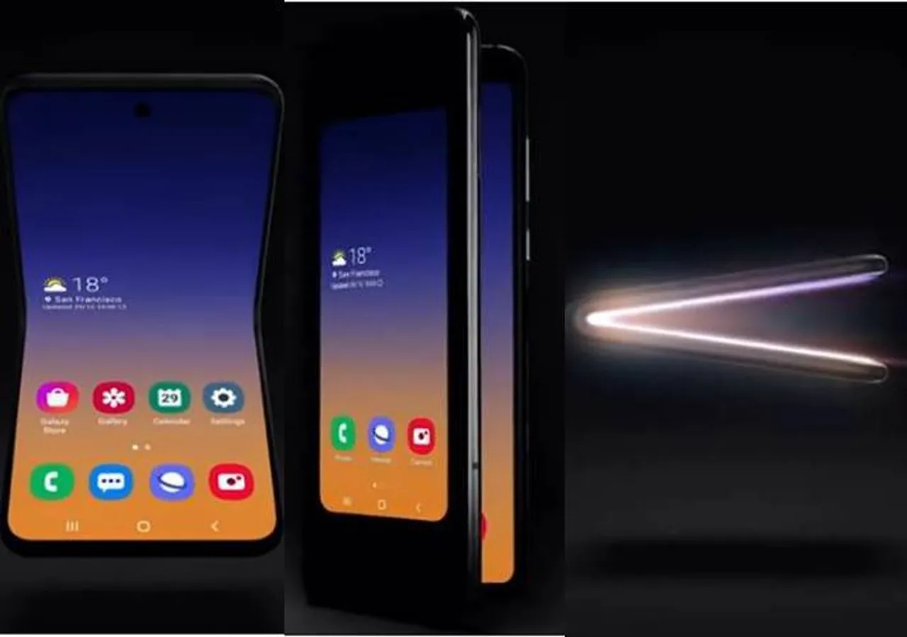 Samsung teases clamshell-style foldable phone, Samsung Galaxy Fold