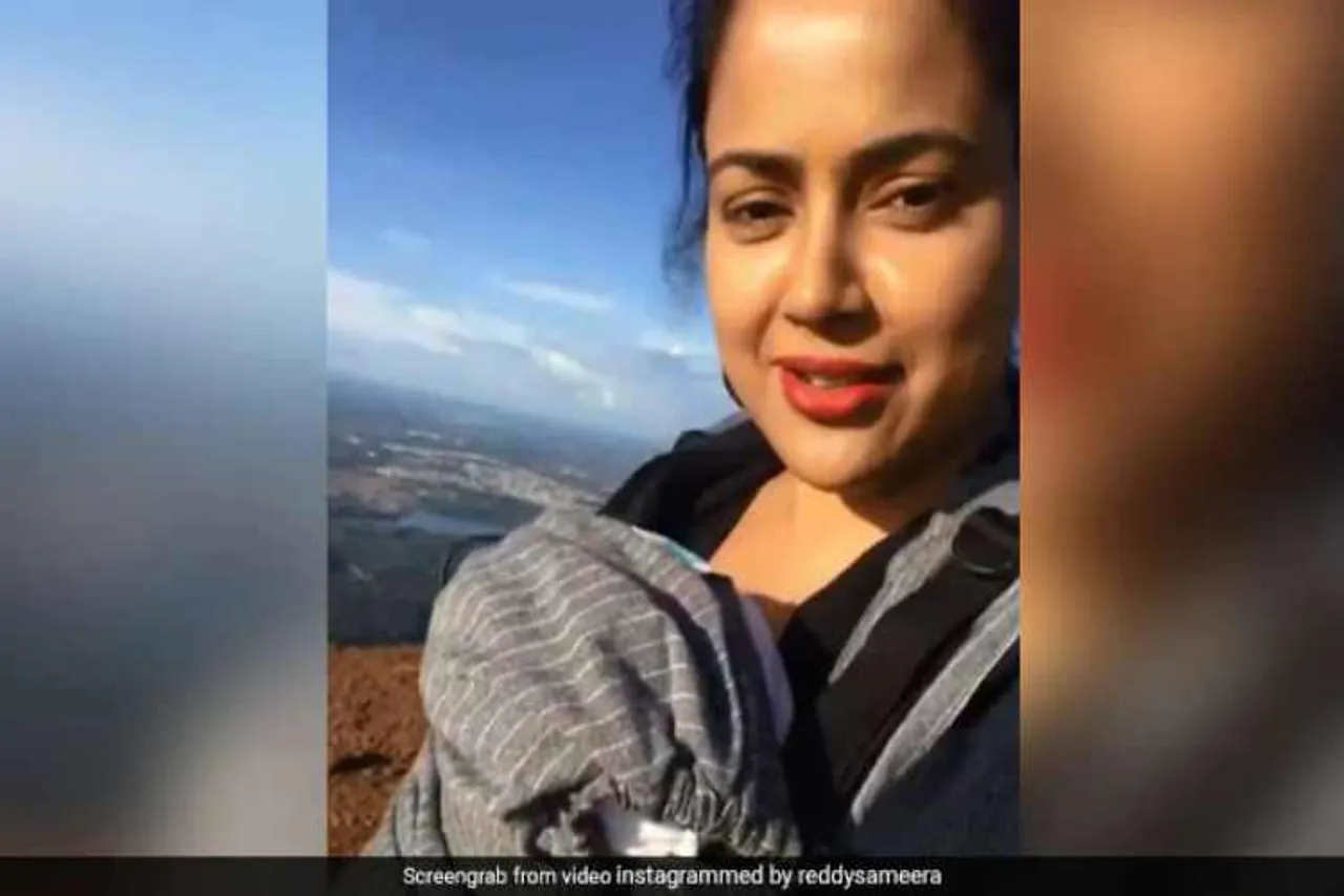 sameera reddy,Sameera Reddy daughter Nyra,instagram, mountain, video, response, surya, vaaranam aayiram, adventurous, 2 month old daughter
