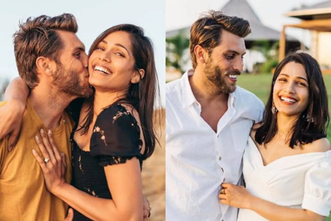 heroine Freida Pinto gets engaged to boyfriend Cory Tran - ரஹ்மானின் 'ஜெய் ஹோ' பாடல் நாயகிக்கு திருமண நிச்சயம் - காதலன் யாருன்னு தெரிஞ்சா ஷாக் ஆகிடுவீங்க!