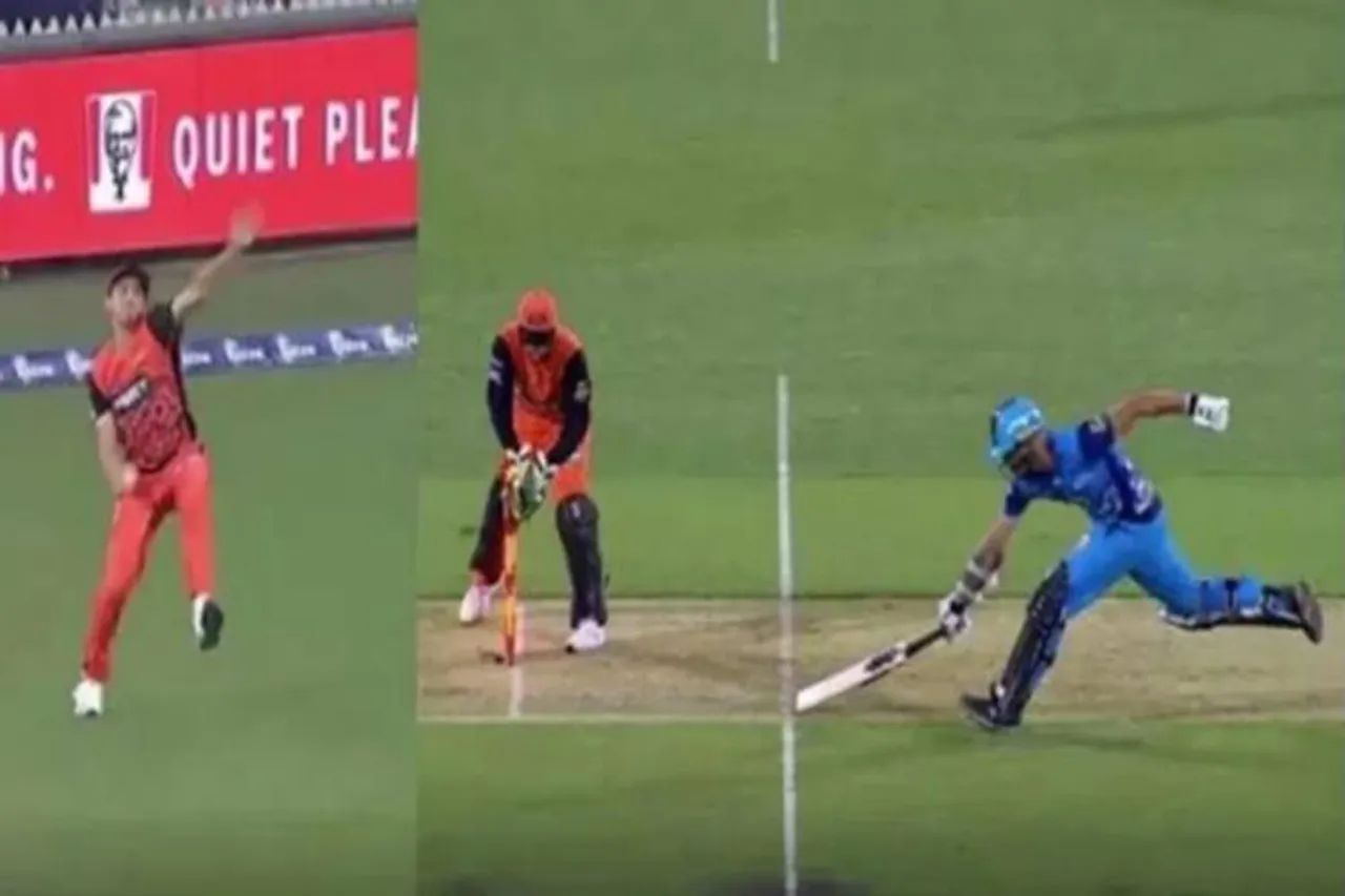 Big Bash League: Jhye Richardson ‘bowls’ from boundary line to get batsman run out - எல்லைக் கோட்டில் இருந்து பவுலிங்; கீப்பரே நம்பாத ரன் அவுட் - இது Big Bashல் மட்டும் சாத்தியம் (வீடியோ)