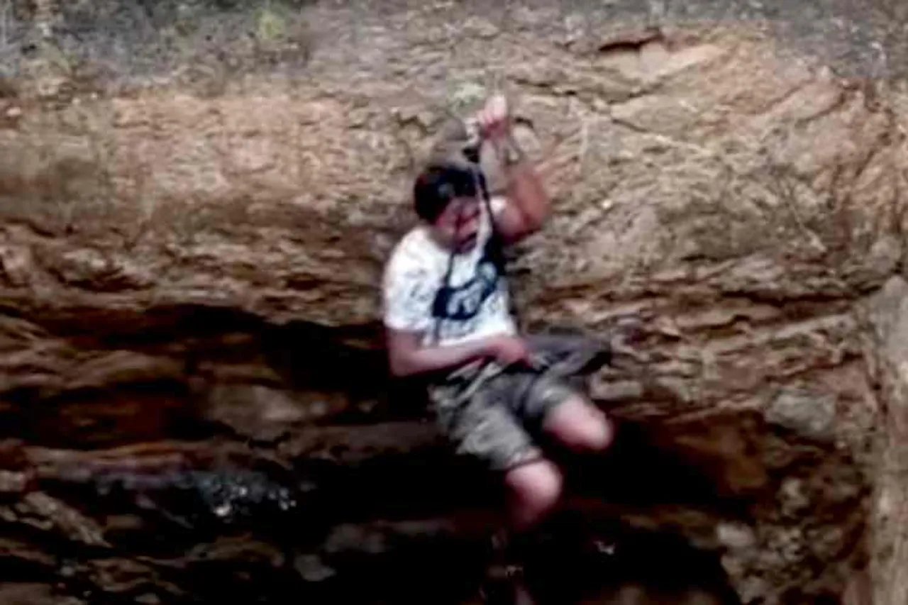 man rescues peacock from snake infested well, man rescues peacock from well, கிணற்றிலிருந்து மயில் மீட்பு, மயில் மீட்பு வைரல் வீடியோ, snakes, peacock rescue from well, peacock rescue viral video, trending, Tamil indian express