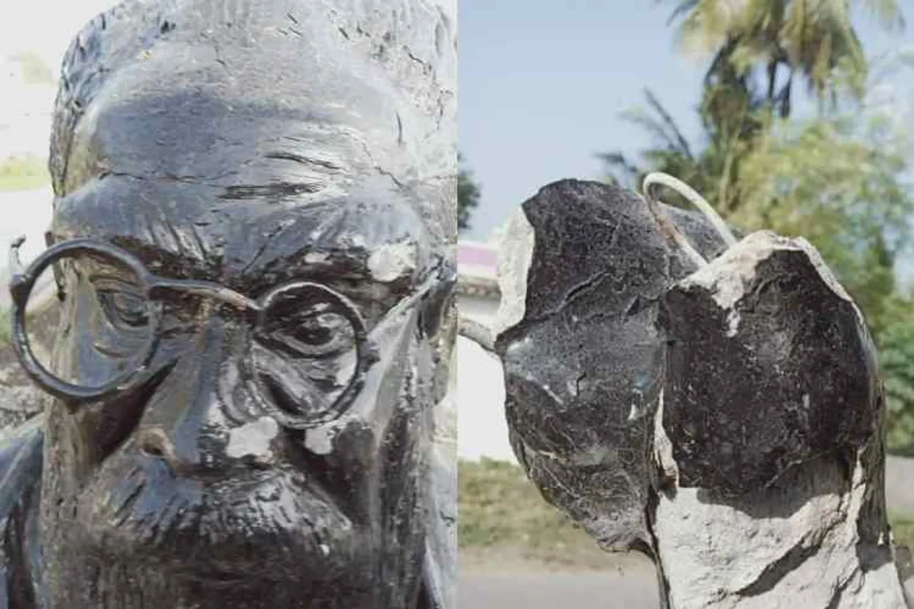 periyar statue vandalised, periyar statue vandalised near Chengalpattu, பெரியார் சிலை உடைப்பு, செங்கல்பட்டு அருகே பெரியார் சிலை உடைப்பு, periyar statue vandalised in tamil nadu, periyar statue vandalised in Kaliyapattai village, கலியப்பேட்டை, Periyar, Kaliyapattai village Periyar Silai Udaippu