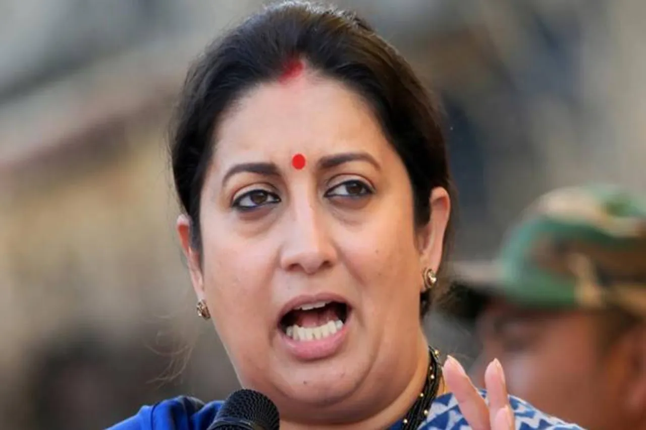 smriti irani speech in madurai on pro-caa rally - மதுரையில் ஒலித்த ஸ்மிருதி இரானி குரல் - திமுகவுக்கு சரமாரி கேள்வி