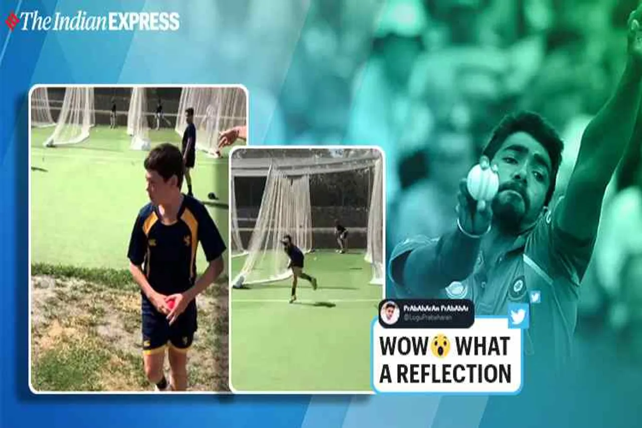 New Zealand boy bowling like jaspirt bumrah, பும்ரா போல பந்து வீசும் நியூஸிலாந்து சிறுவன், வைரல் வீடியோ, New Zealand boy imitate jaspirt bumrah, indian fast bowler jasprit bumrah, viral video, new zealand boy bowling viral video