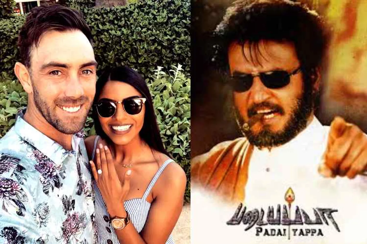 glenn maxwell, glenn maxwell girlfriend vini raman, கிளேன் மேக்ஸ்வெல், இந்திய வம்சாவழிப் பெண்ணை நிச்சயம் செய்த கிளேன் மேக்ஸ்வெல், glenn maxwell - vini raman, glenn maxwell fiancee, வினி ராமன், vini raman,indian origin girl, ரஜினிகாந்த், படையப்பா, glenn maxwell wedding,rajinikanth padayappa, vini raman favourite tamil movie, maxwell mental health break