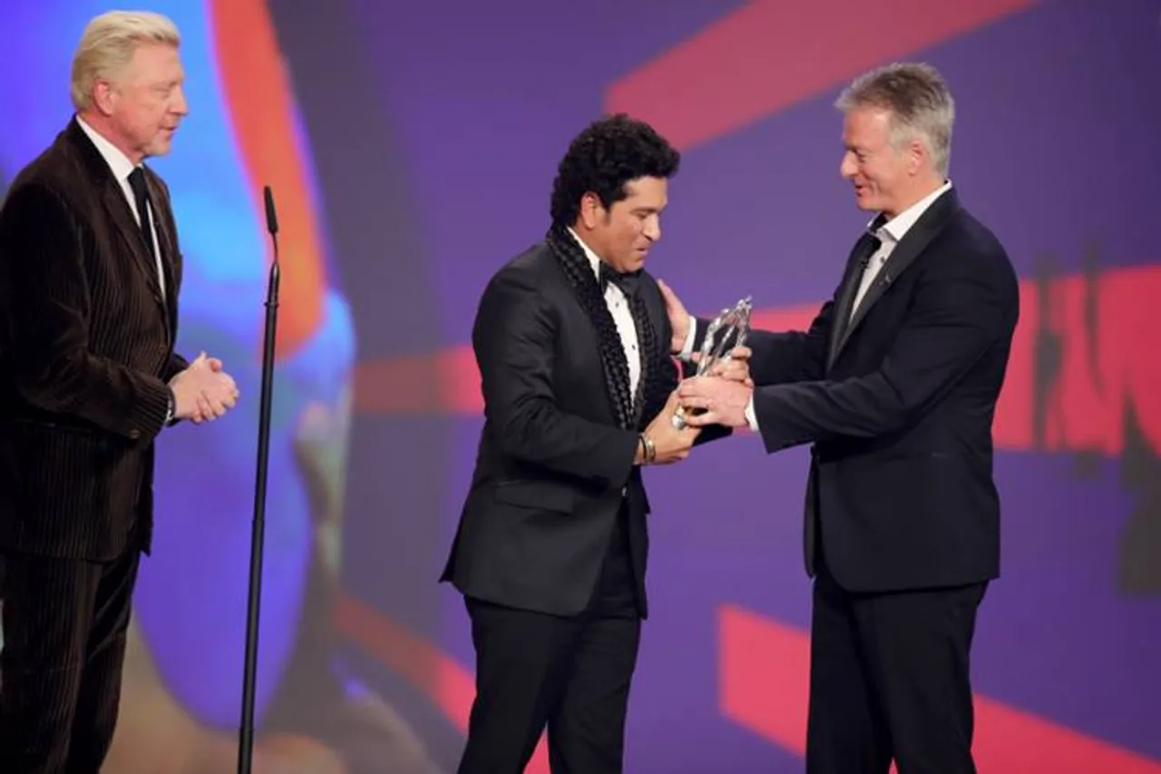 sachin won laureus awards messi