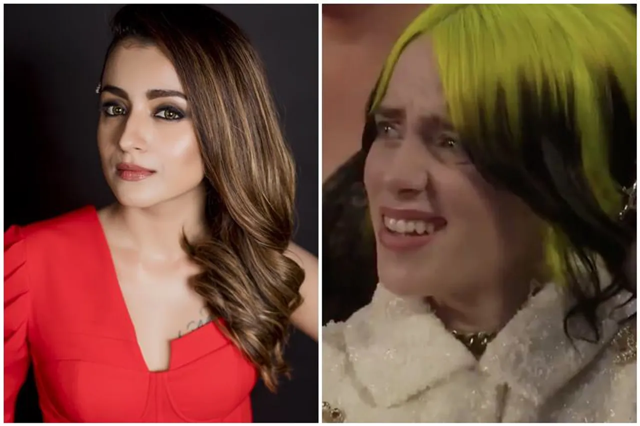 trisha, oscar award 2020, eminem billie eilish, திரிஷா, ஆஸ்கர் விருது 2020, எமினெம் பில்லி எலிஷ்,