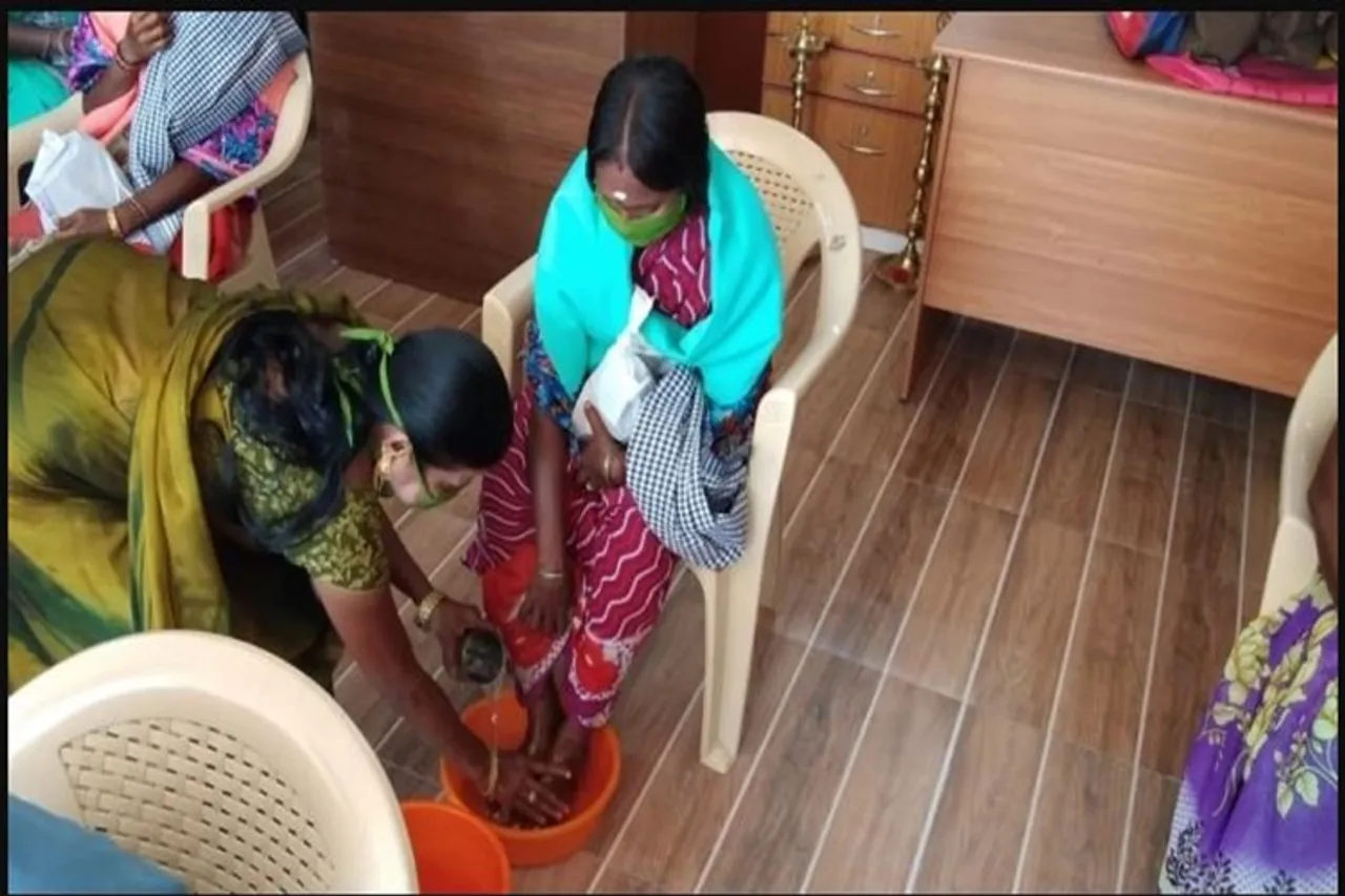 COVID19 outbreak Ariyalur village president Chandra Ramamurthy lauds scavengers