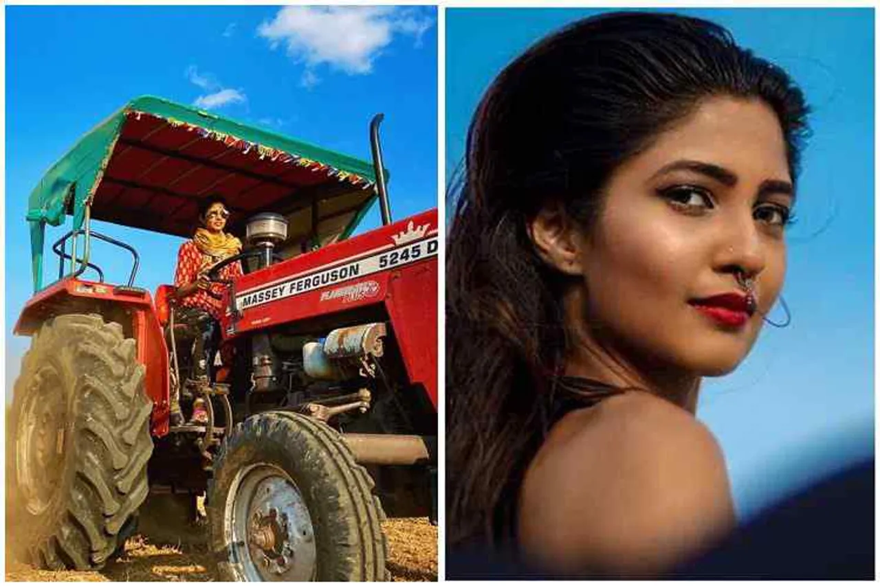 actress keerthi pandian, actress keerthi pandian tractor driving video, viral video, கீர்த்தி பாண்டியன், நடிகை கீர்த்தி பாண்டியன், கீர்த்தி பாண்டியன் டிராக்டர் ஓட்டும் வீடியோ, keerthi pandian video, tamil video news, tamil latest video viral news, tamil viral news, latest tamil viral video news