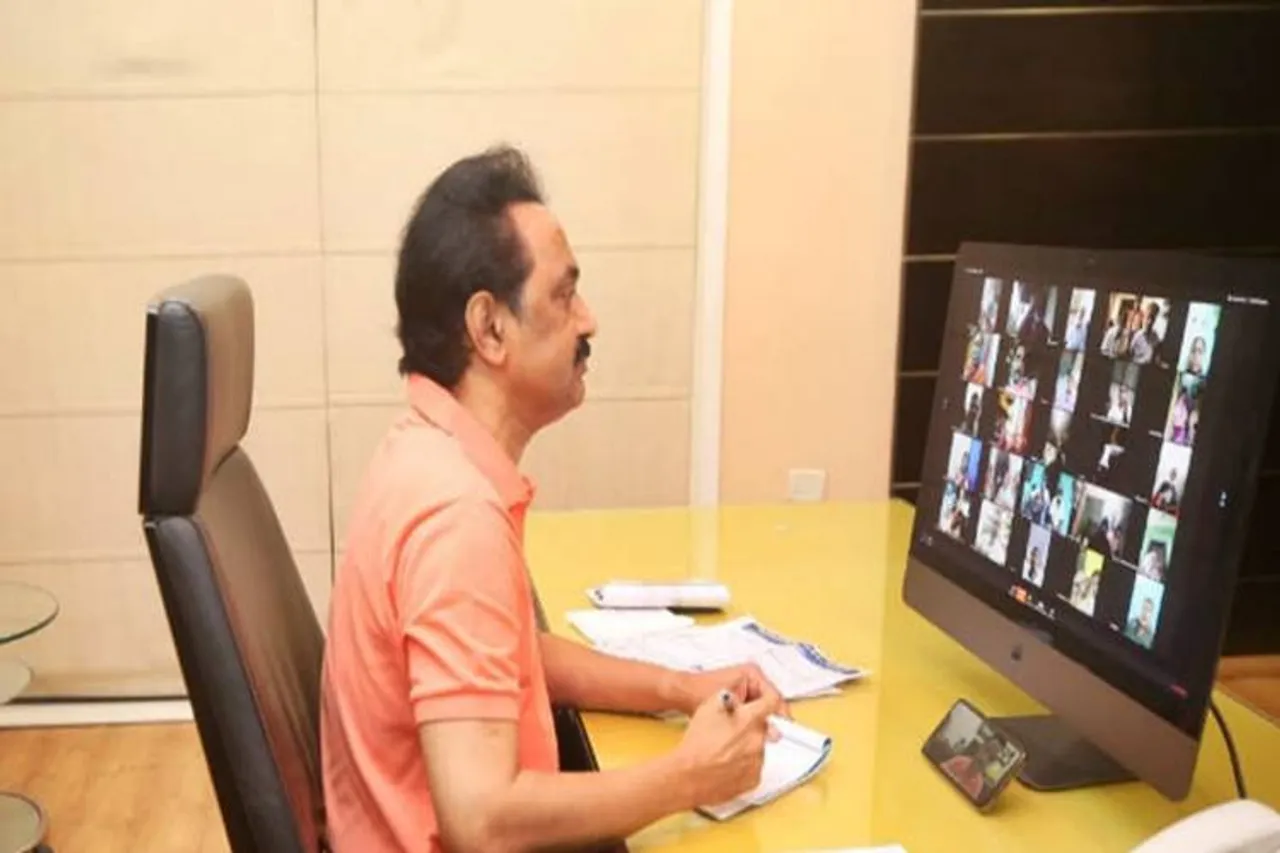 dmk leader mk stalin conversation with 1 rs idly paati ondrinaivom vaa covid