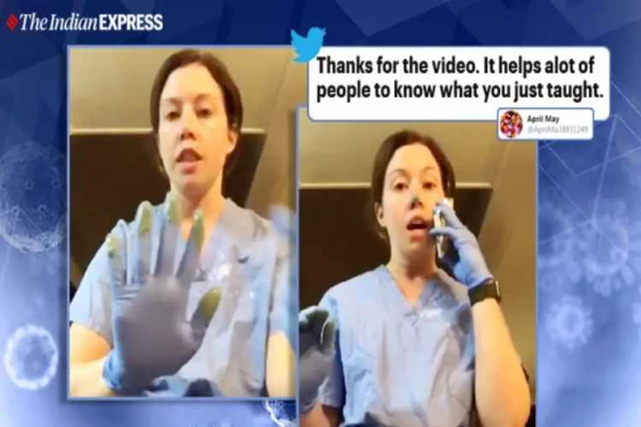 covid-19, coronavirus, nurse explains cross-contamination, cross-contamination, coronavirus cases, covid-19 cases india, trending. indian express, indian express news
