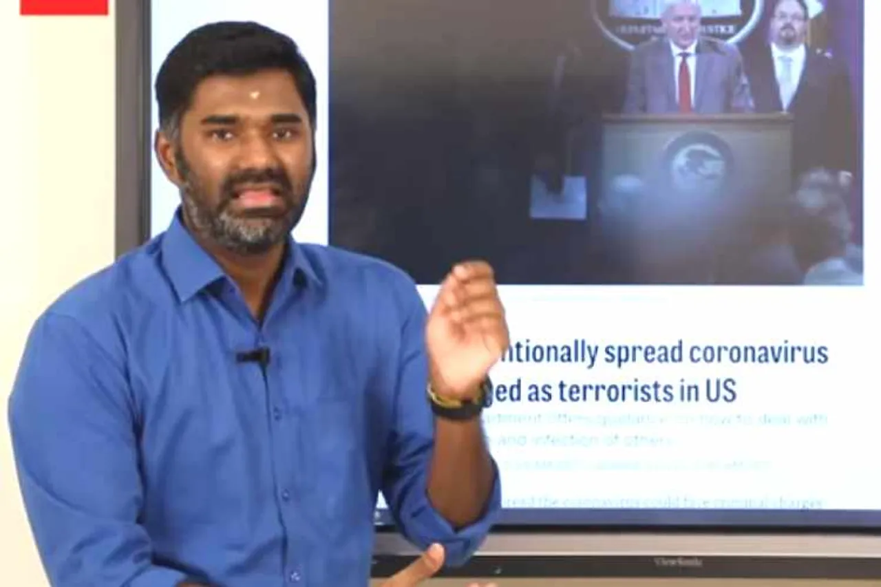 fir registerd on maridhas, police case filed on maridhas, bjp supporter maridhas, மாரிதாஸ், மாரிதாஸ் மீது வழக்குப்பதிவு, மேலப்பாளையம், கொரோனா வைரஸ், டெல்லி மாநாடு, melapalaiyam police case registered on maridhas, maridhas, corona virus, maridhas derogatory statement on muslims
