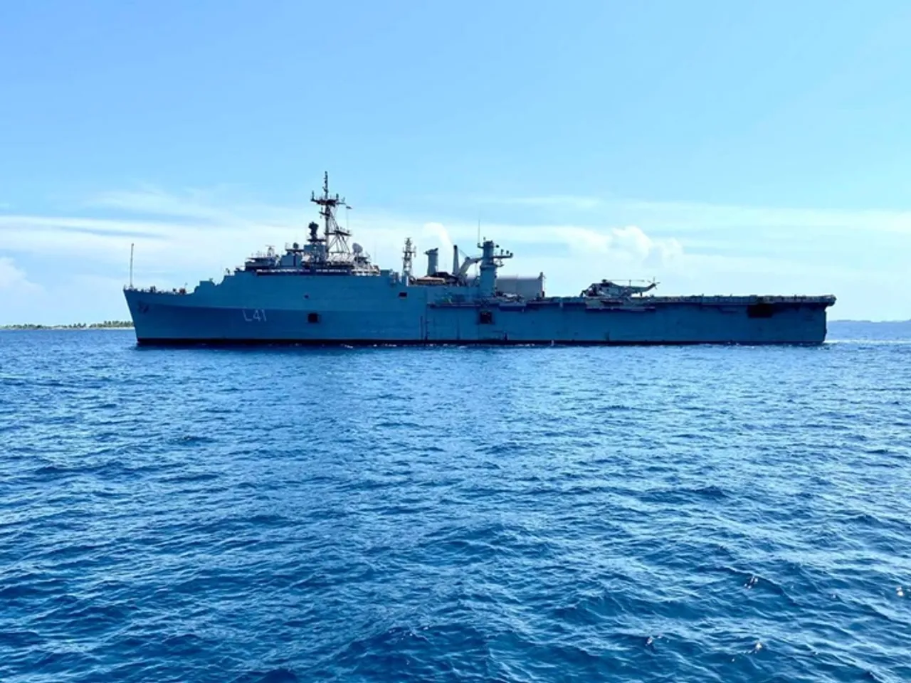 Operation Samudra Setu : INS Jalashwa entered Male port to repatriate Indians from Maldives