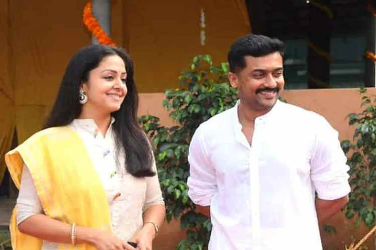 surya - jyothika clan coddess temple worship, surya - jyothika, சூர்யா, ஜோதிகா, சூர்யா ஜோதிகா குடும்பத்துடன் குல தெய்வ கோயிலுக்கு சென்று வழிபாடு, வைரல் வீடியோ, surya son and daughter family went to clan goddess temple, viral video, tamil cinema news, tamil cinema viral news