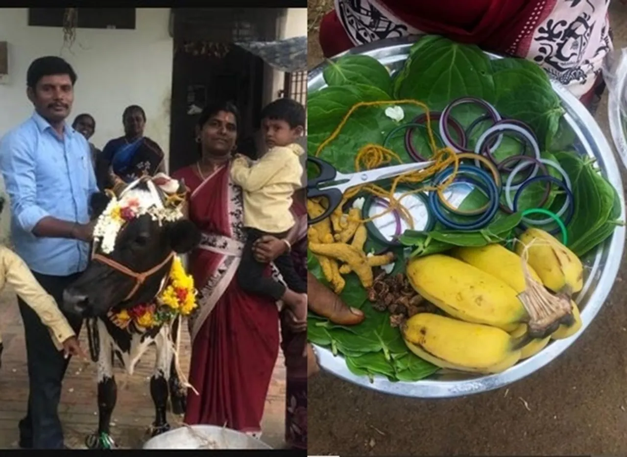 Tuticorin farmer did baby shower for a cow