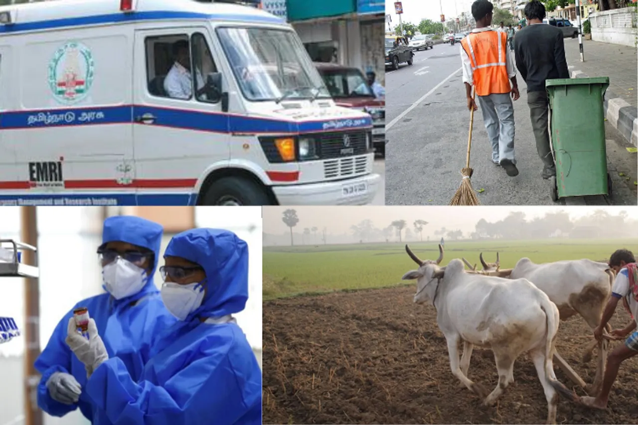 May Day tribute to all the health sector workers, clean workers, farmers, community kitchen staffs