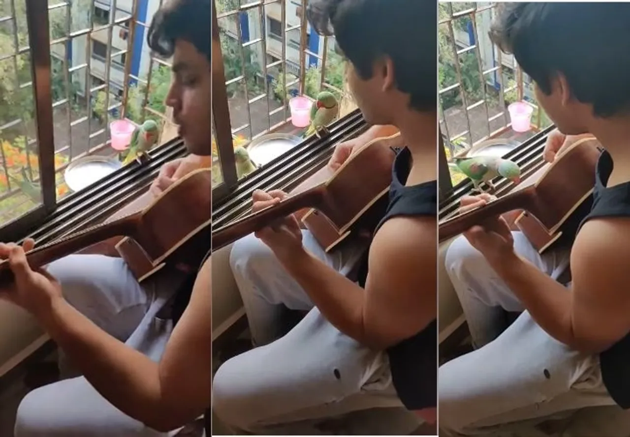 Mumbai Guitarist Jatin Talukdar plays guitar for unusual audiences