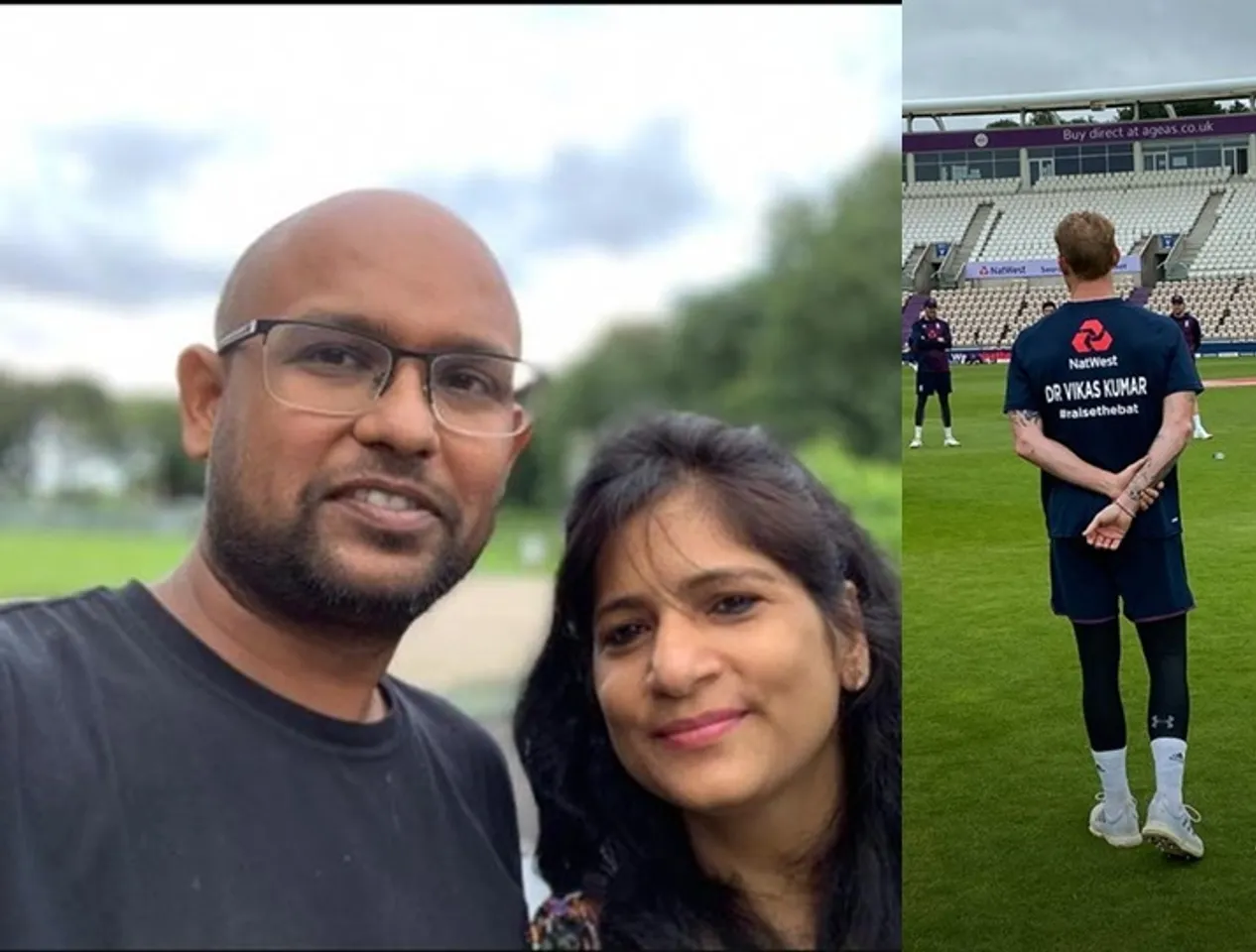 Dr. Vikas Kumar, Indian origin's name on ben stokes's jersey