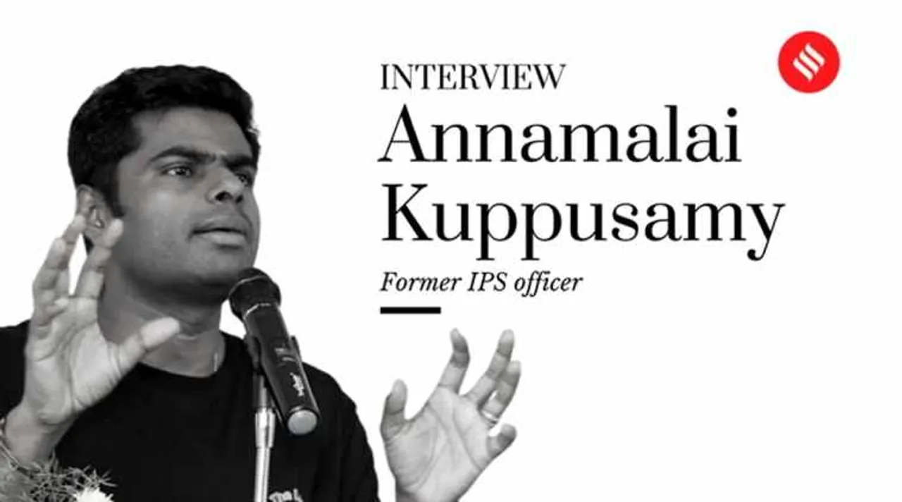 Annamalai Kuppusamy, Tamil nadu, 2021 Assembly election, organic farming, Rajinikanth, Annamalai IPS, Sathankulam issue, Annamalai Kuppusamy interview, Annamalai Kuppusamy Rajinikanth, Rajnikanth party Annamalai Kuppusamy, Singham Annamalai Kuppusamy, Annamalai Kuppusamy, annamalai kuppusamy ips, indian express annamalai kuppusamy ips