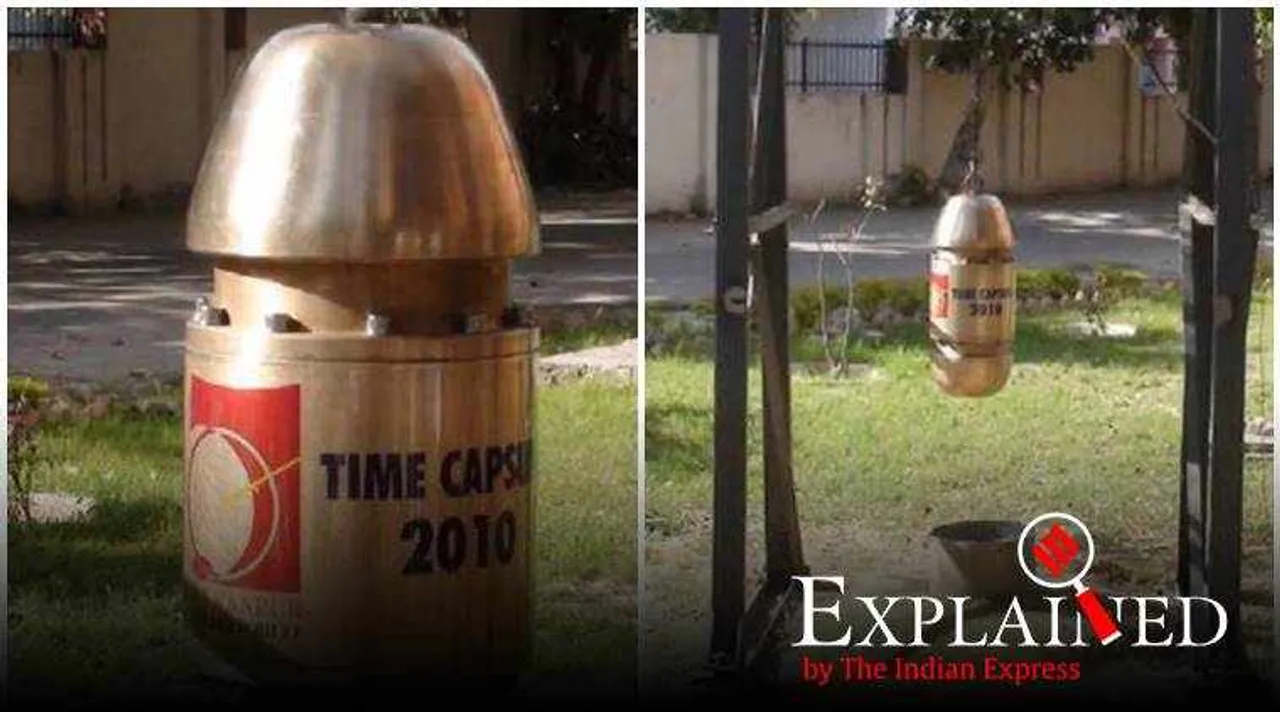 time capsule, historical documents, historical data, அயோத்தி ராமர் கோயில், டைம் கேப்ஸ்யூல், ram temple, ayodhya ground breaking ceremony, ராமர் கோயில் அடிக்கல் நாட்டுதல், tamil indian express