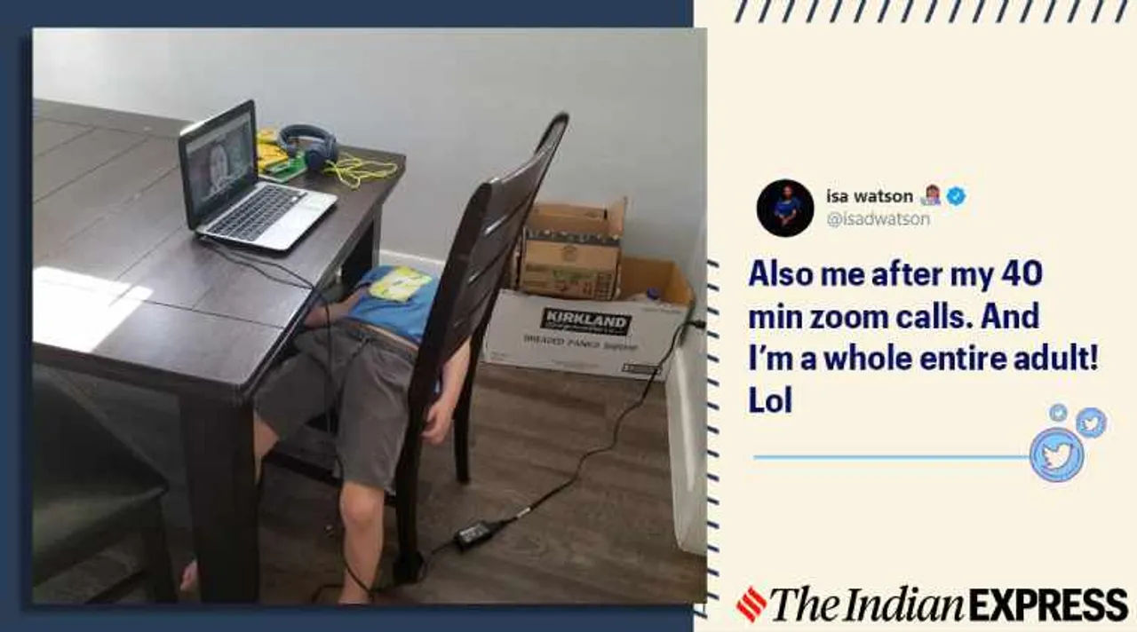 corona virus, lockdown, online class, virtual class, student fall asleep online class, kindergartner asleep online class, covid pandemic online classes, zoom class fails, viral news