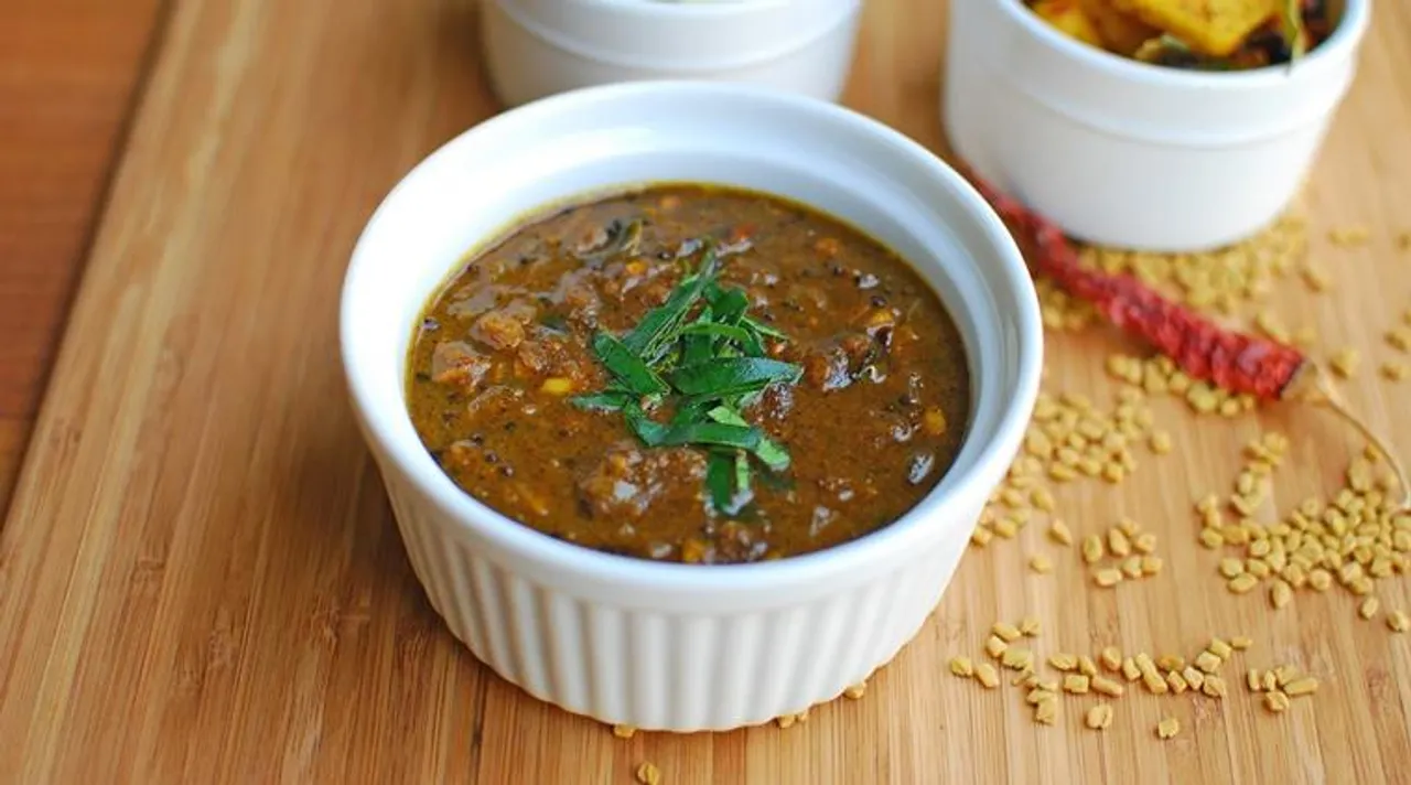 vendhaya kuzhambu recipe, Vendhaya Kuzhambu Recipe video