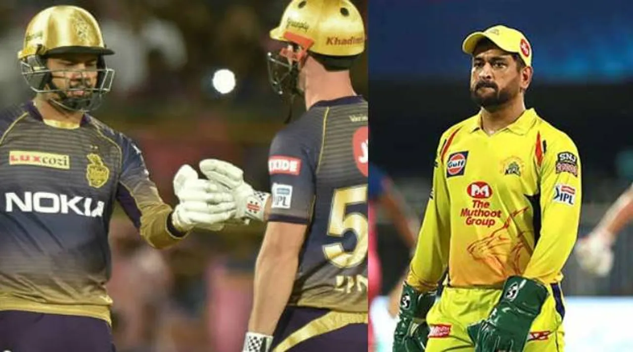 CSK VS KKR MS Dhoni, Kedar Jadhav