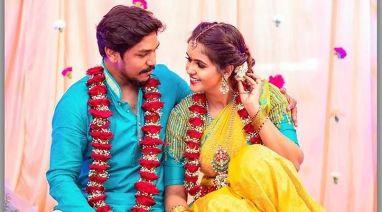 Chaitra Reddy gets engaged with filmmaker rakesh samala