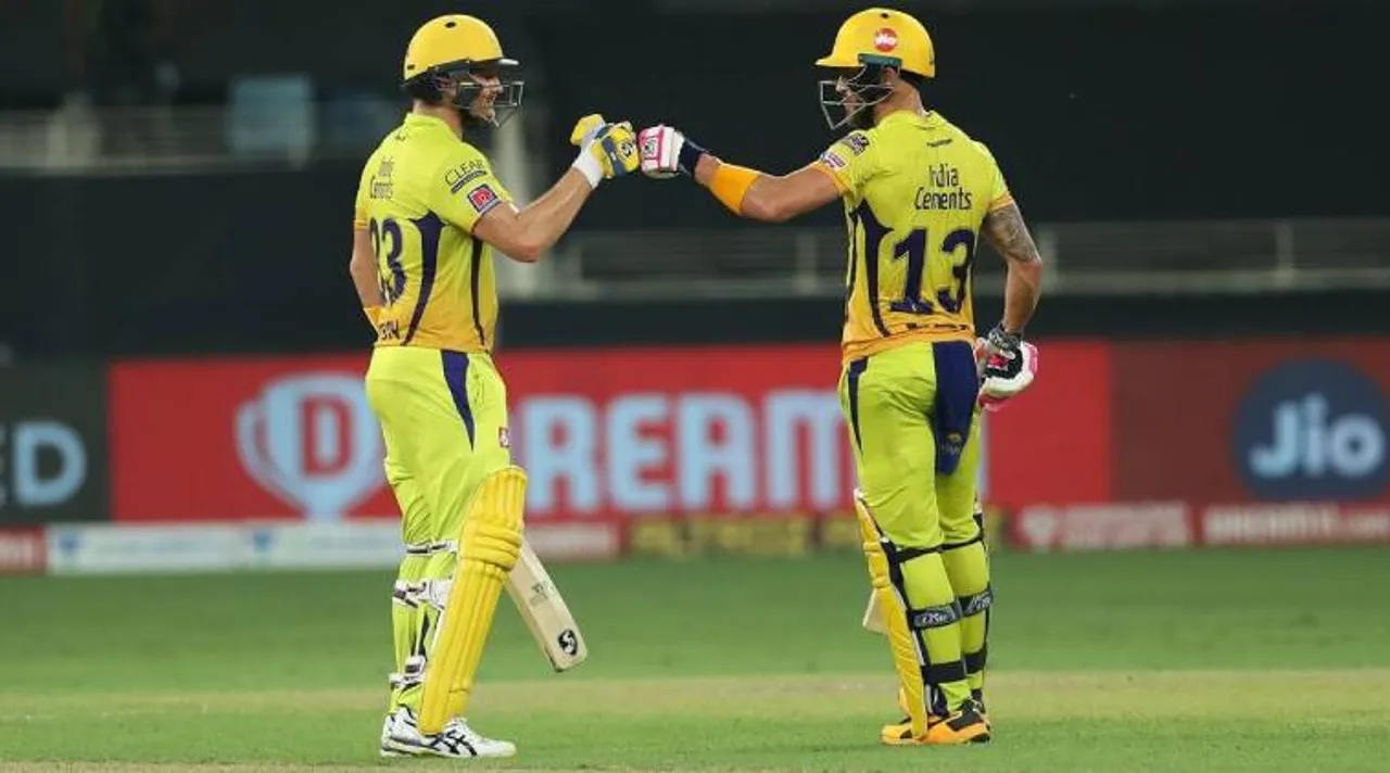 ipl 2020, ipl series, csk wins, csk, csk captain dhoni, ஐபிஎல் 2020, சென்னை சூப்பர் கிங்ஸ், தோனி, சிஎஸ்கே, டு பிளசிஸ் காயம், தோனி, faf du plessis, faf du plessis injury, chennai super kings, ms dhoni, shane watson