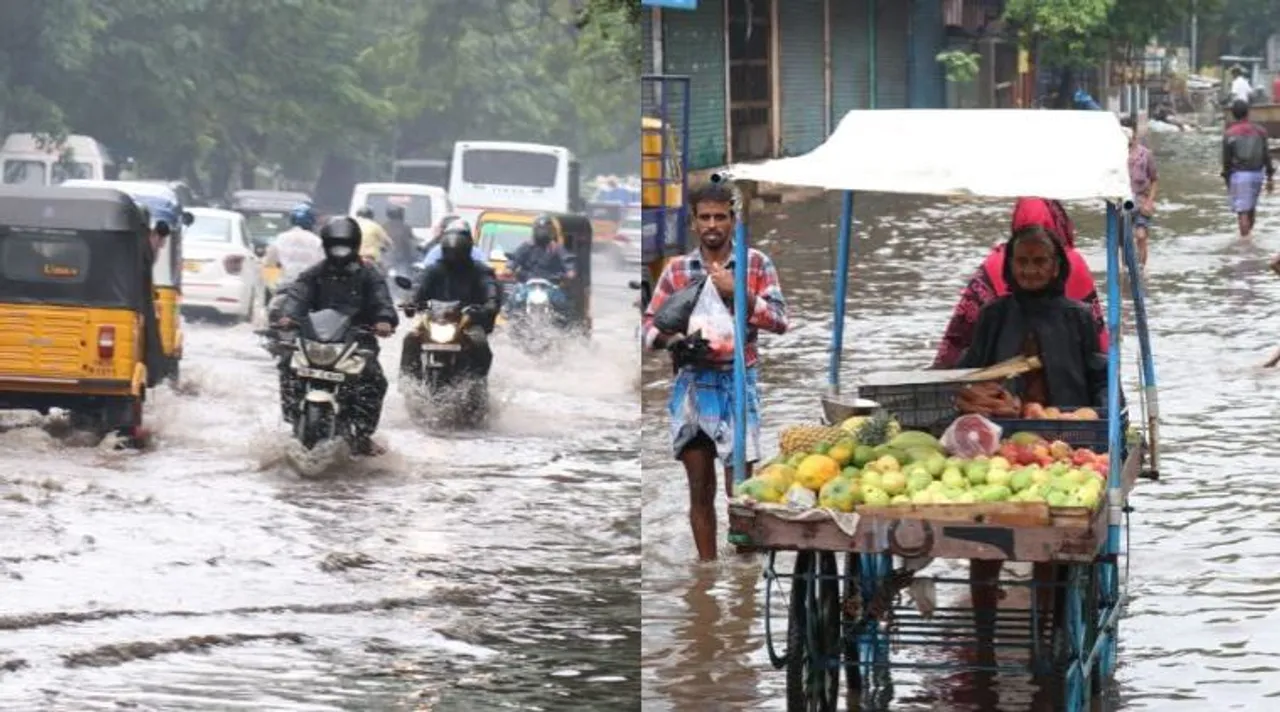 சென்னையை சூழ்ந்த மழை நீர்: பரிதவித்த மக்கள்!