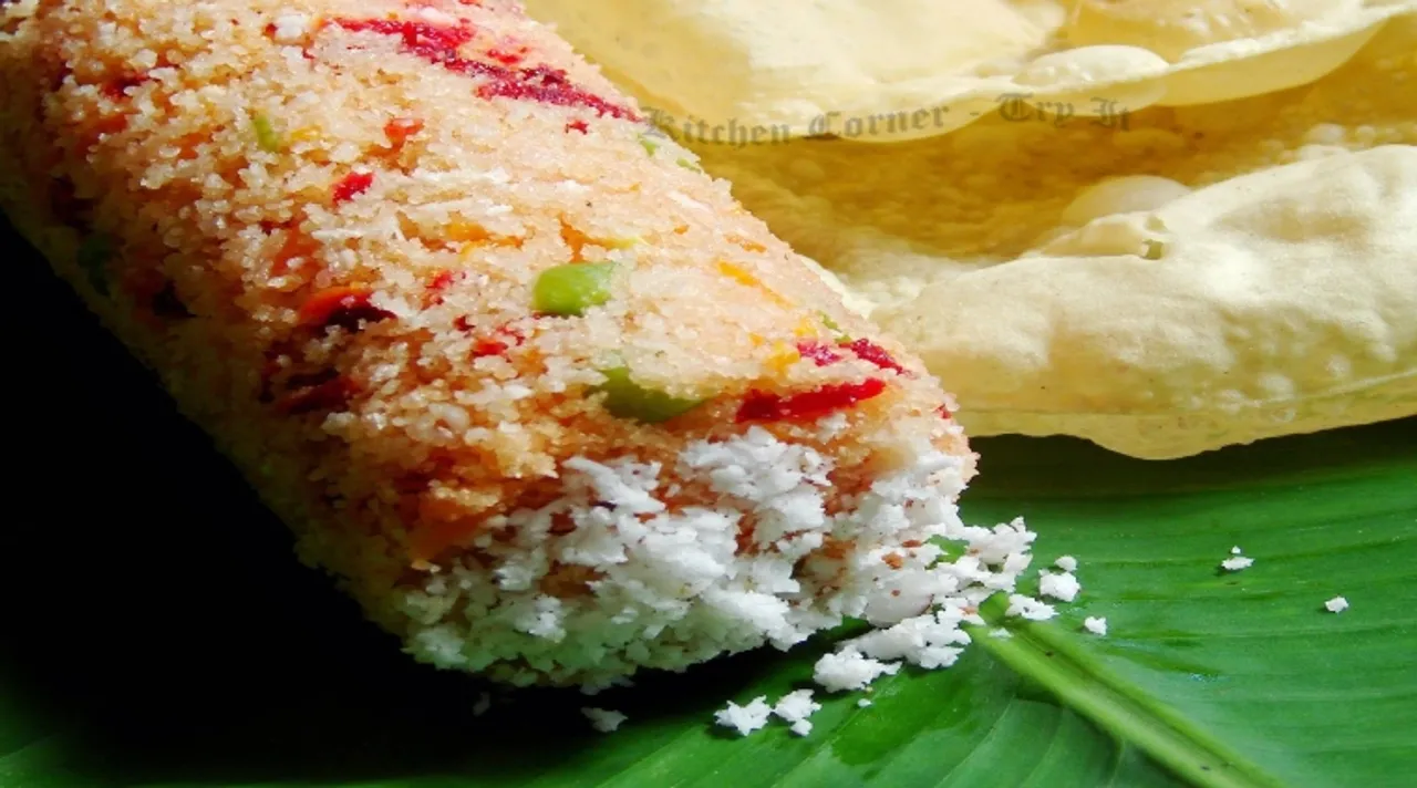 Vegetable Puttu recipe simple breakfast recipes tamil