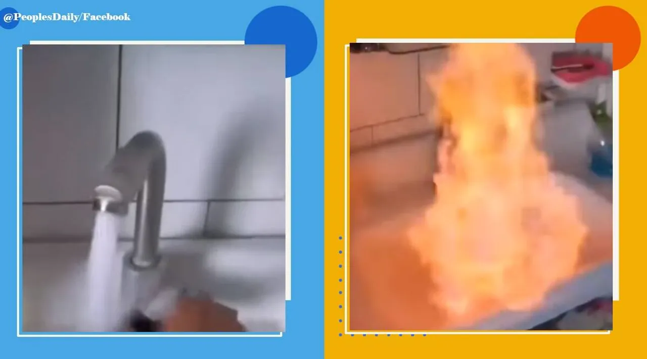 குழாயில் வருவது குடிநீரா இல்ல பெட்ரோலா? குழம்பிப் போன சீனர்கள்!