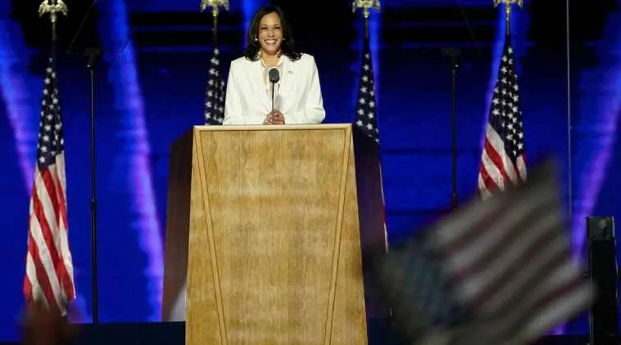 Kamala harris, Kamala harris victory speech, Kamala harris us elections, Kamala harris speech, கமலா ஹாரிஸ், கமலா ஹாரிஸ் வெற்றி உரை, Kamala harris vice president, us elections 2020, Kamala Harris in victory speech, I may be the first woman in this office, will not be last