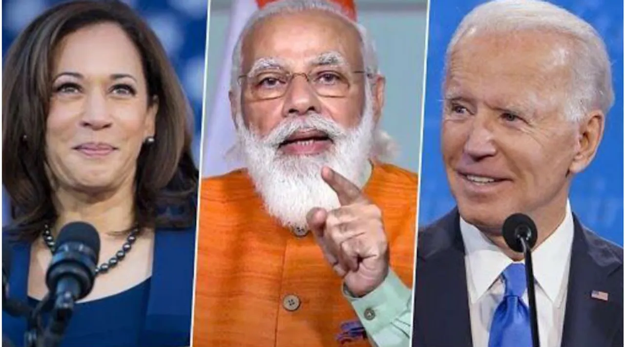 PM Narendra Modi and Joe Biden talk