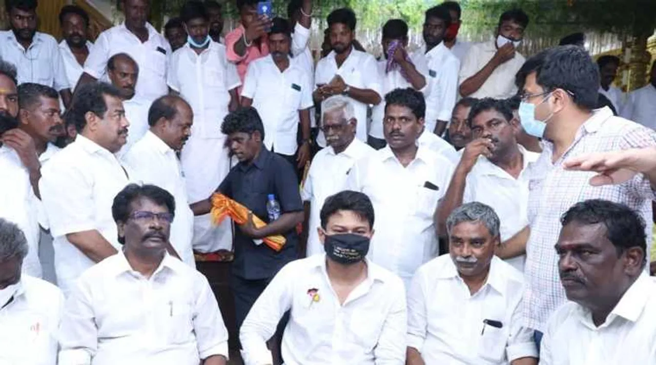 udhayanidhi arrested, udhayanidhi arrest in thirukkuvalai, உதயநிதி கைது, திருக்குவளையில் உதயநிதி கைது, vidiyalai nokki, stalin voice, nagapatnam, dmk, திமுக, விடியலை நோக்கி, ஸ்டாலினின் குரல், dmk election campaign