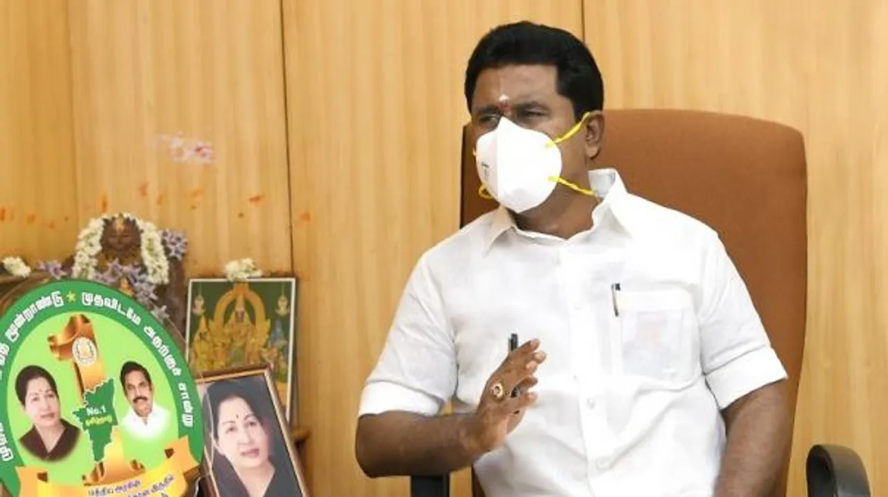 minister kamaraj corona admk minister