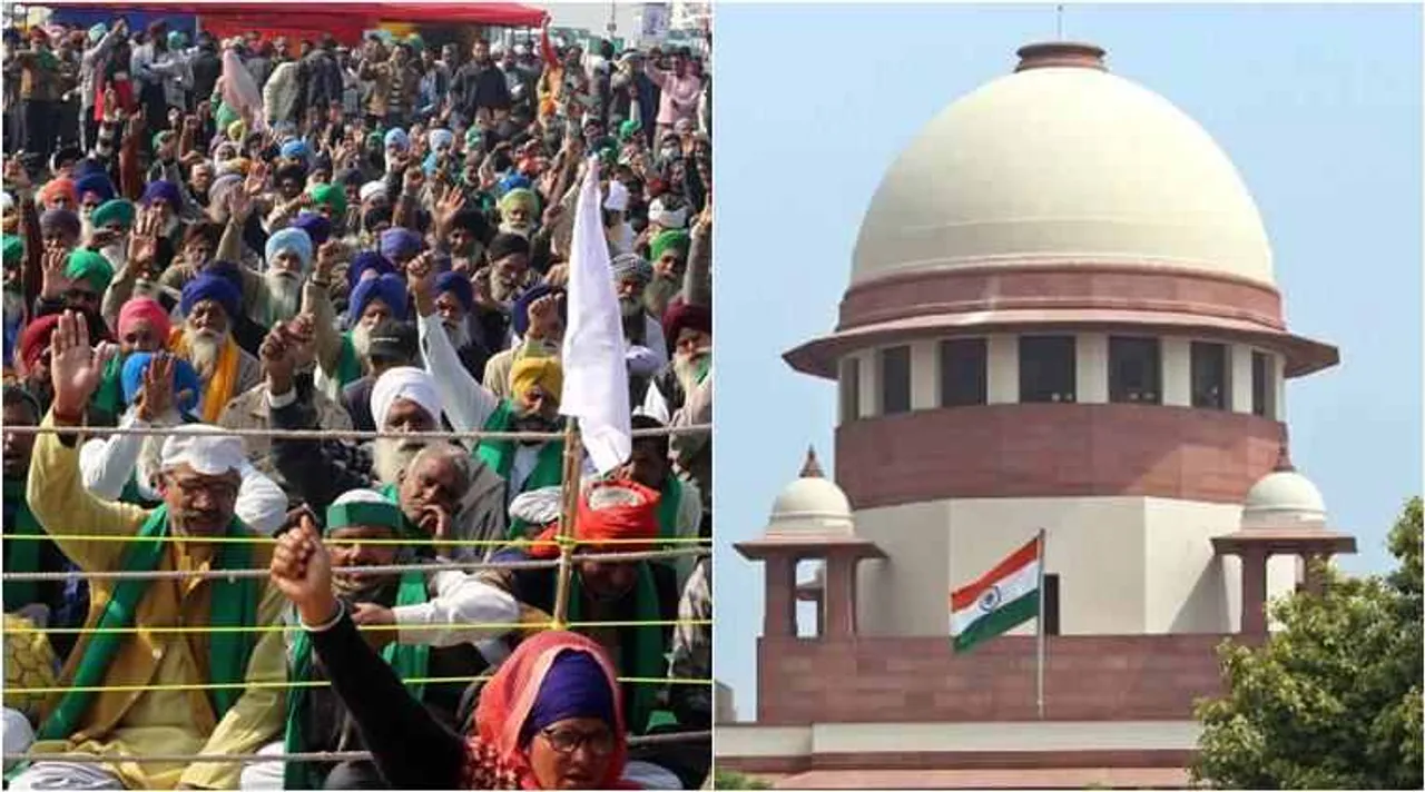 Supreme Court, farmer protest, Supreme court on farm laws, SC on farm laws, SC on farmers protest, farmers news, உச்ச நீதிமன்றம், வேளாண் சட்டங்கள், வேளாண் சட்டங்களுக்கு இடைக்கால தடை, உச்ச நீதிமன்றம் உத்தரவு, farmers protest reason, farmers bill 2020, farmers protest in delhi, delhi farmers protest, farmers protest in delhi, farmer protest today, farmer protest latest news, விவசாயிகள் போராட்டம், டெல்லி, புதிய வேளாண் சட்டங்கள், farmers protest, farmers protest today, farm bill, farmers bill, farmers bill 2020 news